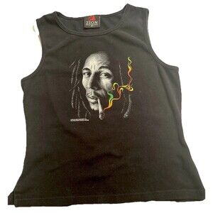 Vintage Zion Bob marley Tank Top Womens Medium